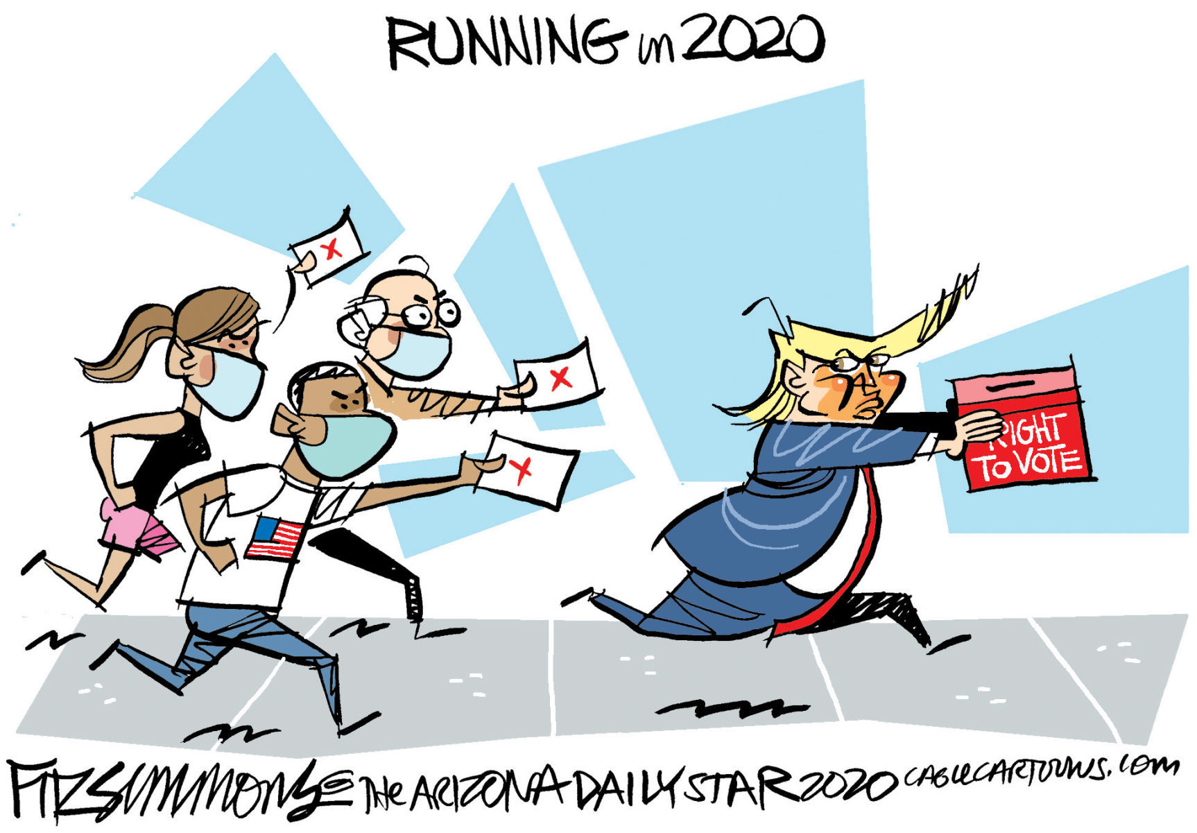 Daily Fitz Cartoon: Running in 2020